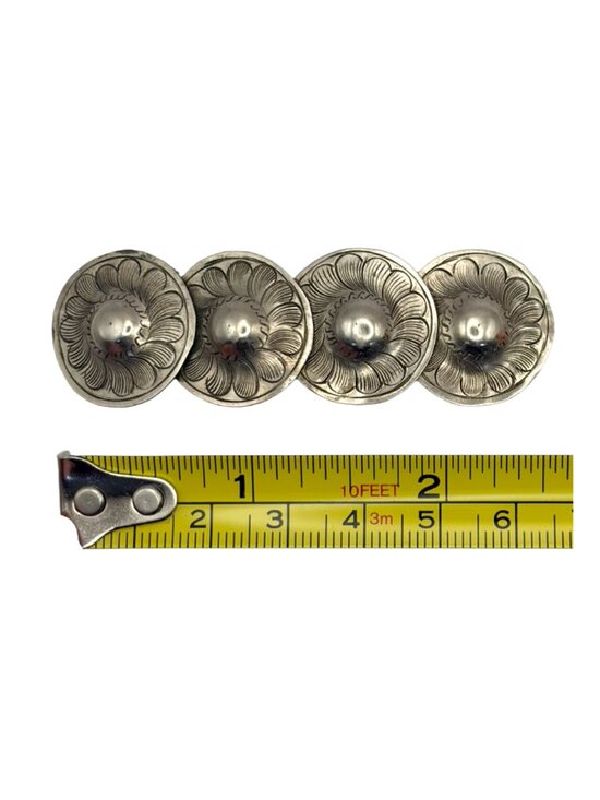 Vintage French Floral Silver Tone Barrette Made in France main image 4